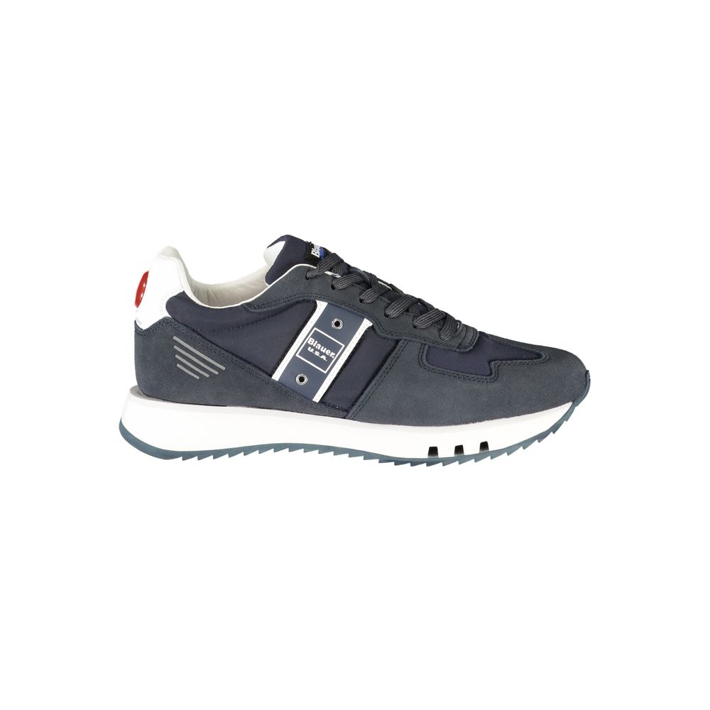 Blauer Blue Leather Men Sneaker | Regal Royce