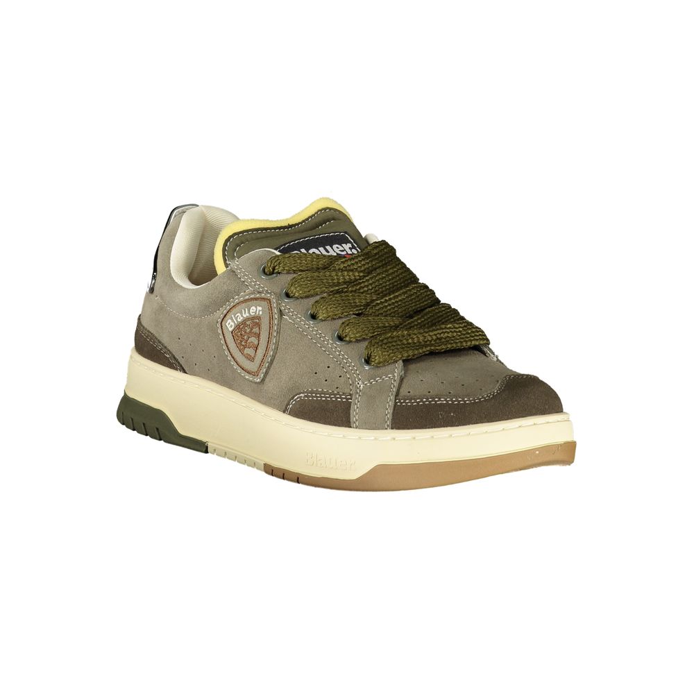 Blauer Green Leather Men Sneaker | Regal Royce