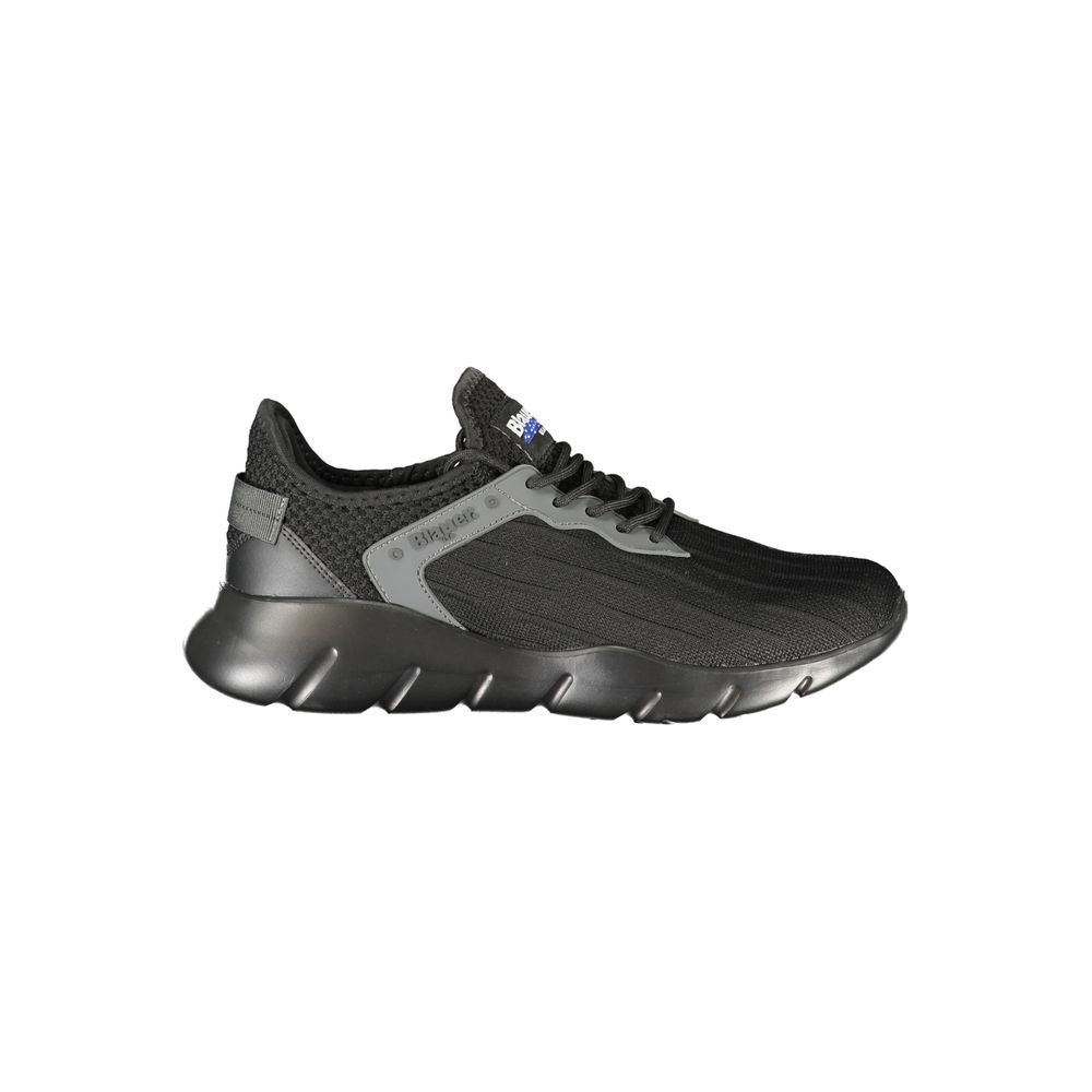 Blauer Black Polyester Men Sneaker | Regal Royce