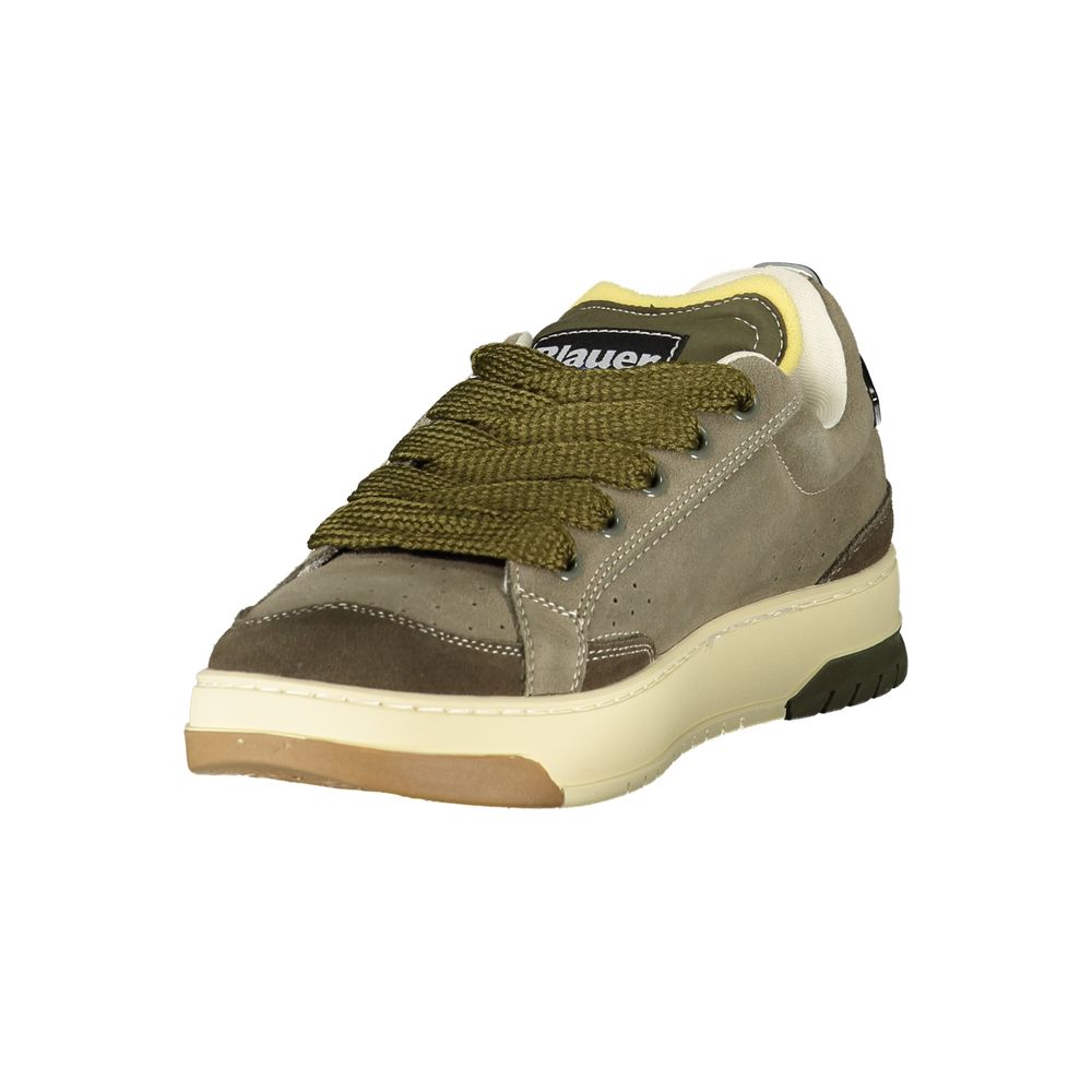 Blauer Green Leather Men Sneaker | Regal Royce