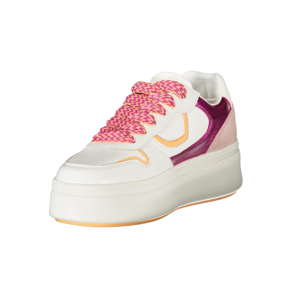 Blauer White Polyurethane Women Sneaker | Regal Royce