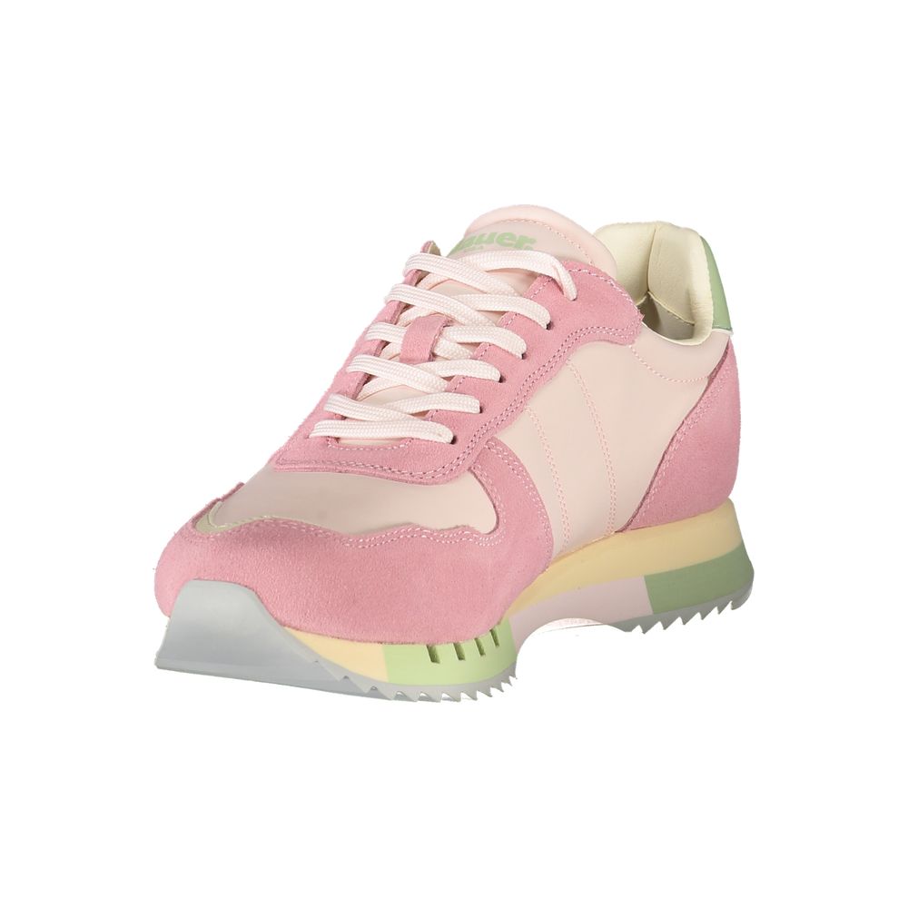 Blauer Rosa Polyurethane Women Sneaker | Regal Royce