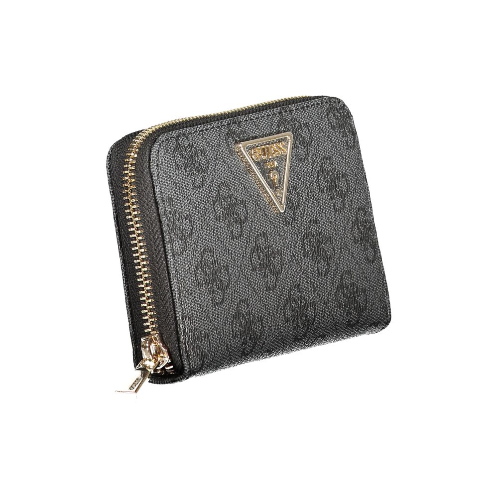 Guess Jeans Black Polyurethane Women Wallet | Regal Royce