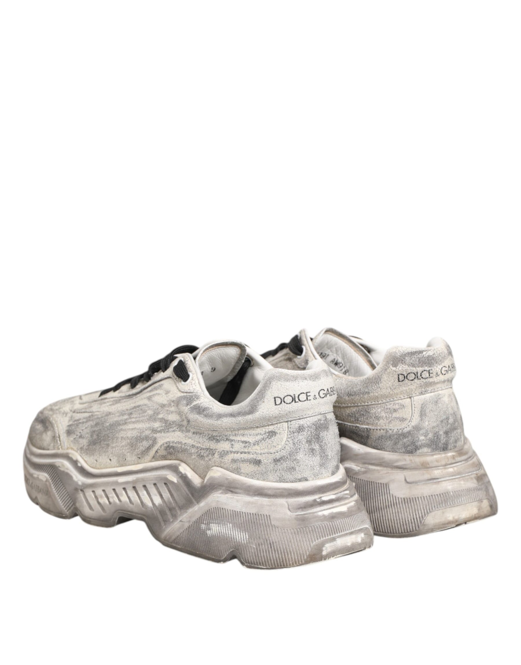 Dolce & Gabbana White Daymaster Low Top Men Sneakers Shoes | Regal Royce