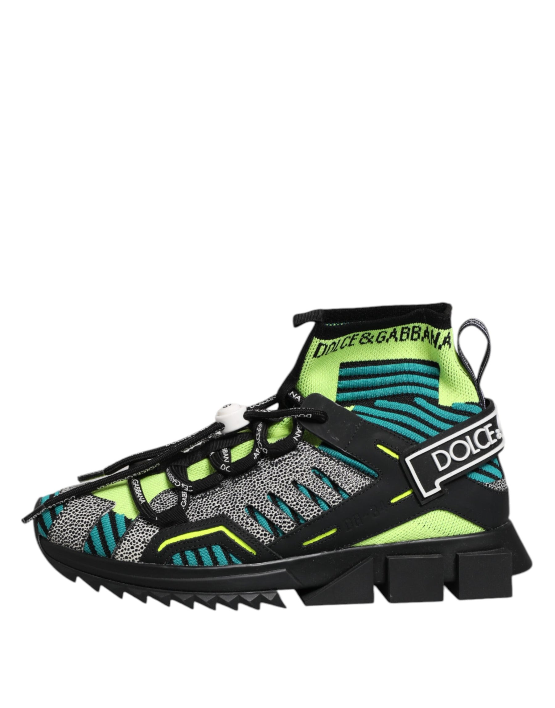 Dolce & Gabbana Multicolor Sorrento Socks Men Sneakers Shoes | Regal Royce