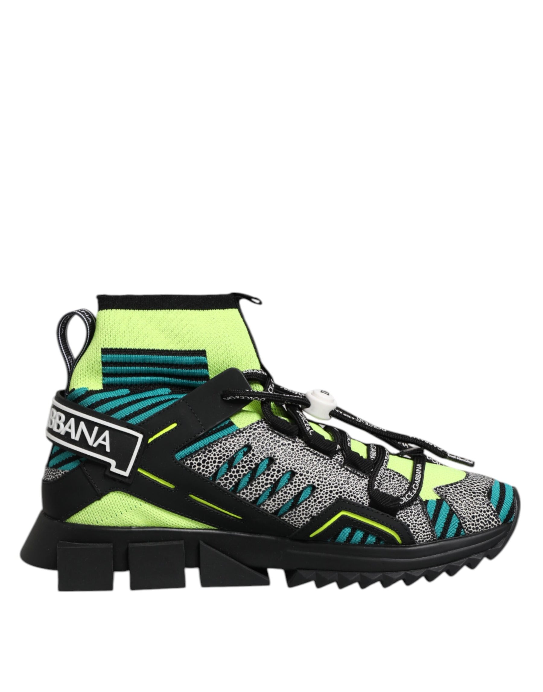 Dolce & Gabbana Multicolor Sorrento Socks Men Sneakers Shoes | Regal Royce