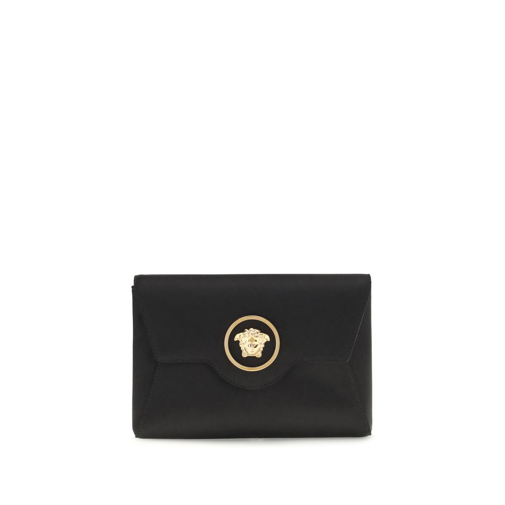 Versace Black Calf Leather Bos Taurus Shoulder Bag | Regal Royce