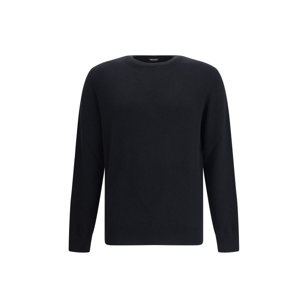 ZEGNA Black Cashmere Cashmere Sweater | Regal Royce
