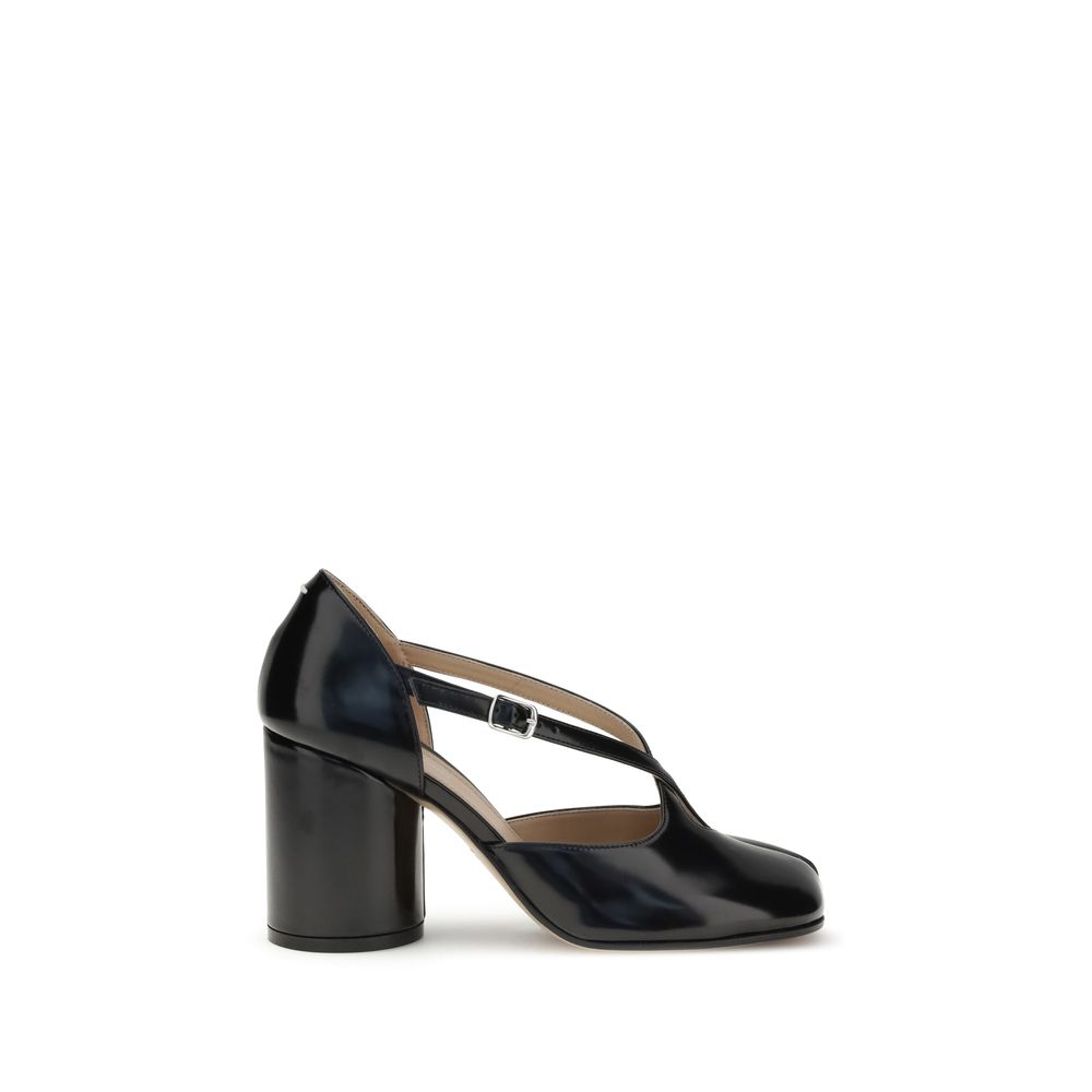Margiela Black Calf Leather Bos Taurus Pumps | Regal Royce
