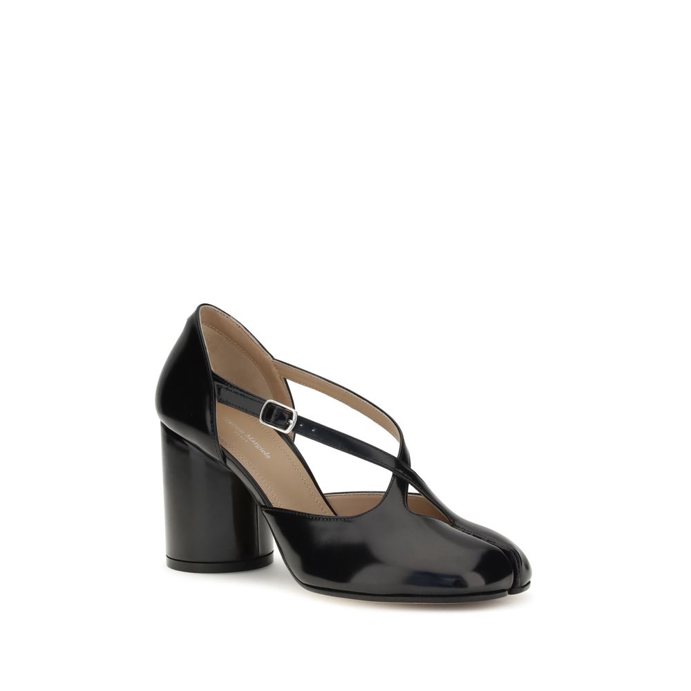 Margiela Black Calf Leather Bos Taurus Pumps | Regal Royce