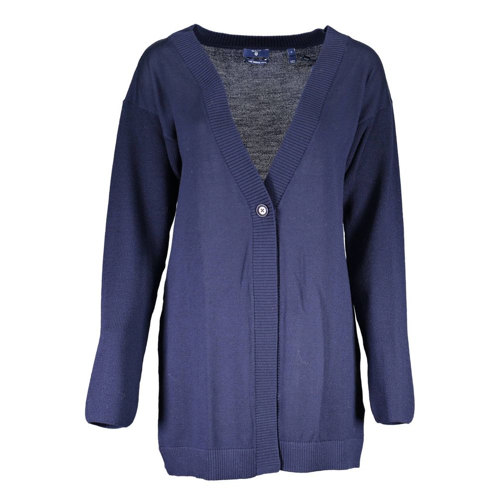 Gant Blu Wool Womens Cardigan | Regal Royce