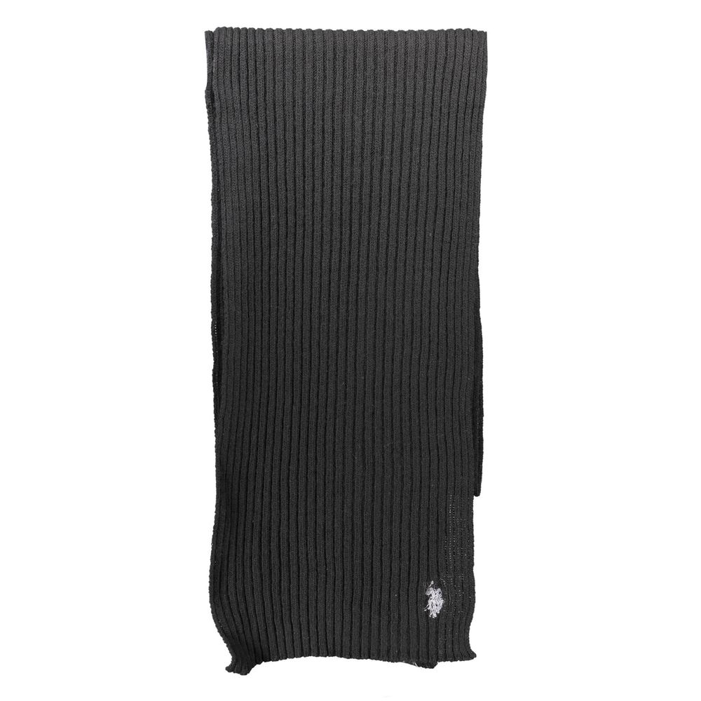 U.S. POLO ASSN. Black Wool Men Scarf | Regal Royce