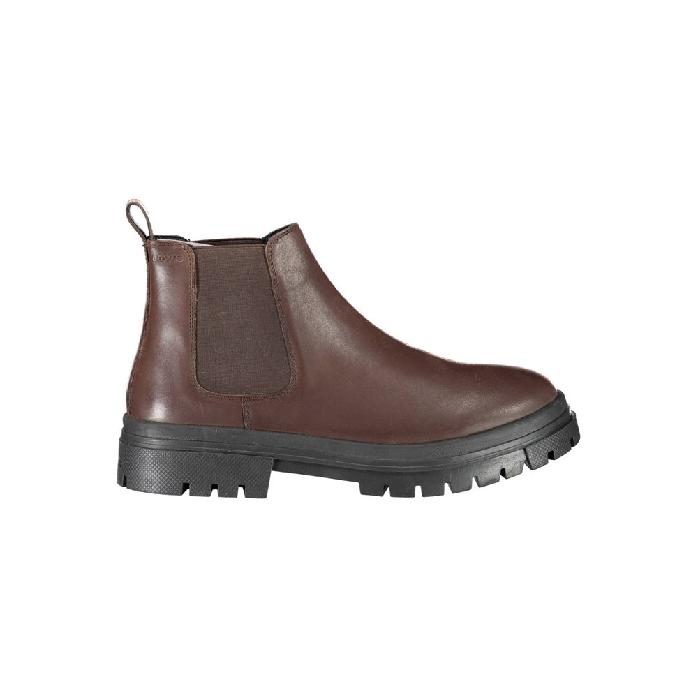 Levi's Marrone Leather Men Ankle Boot | Regal Royce