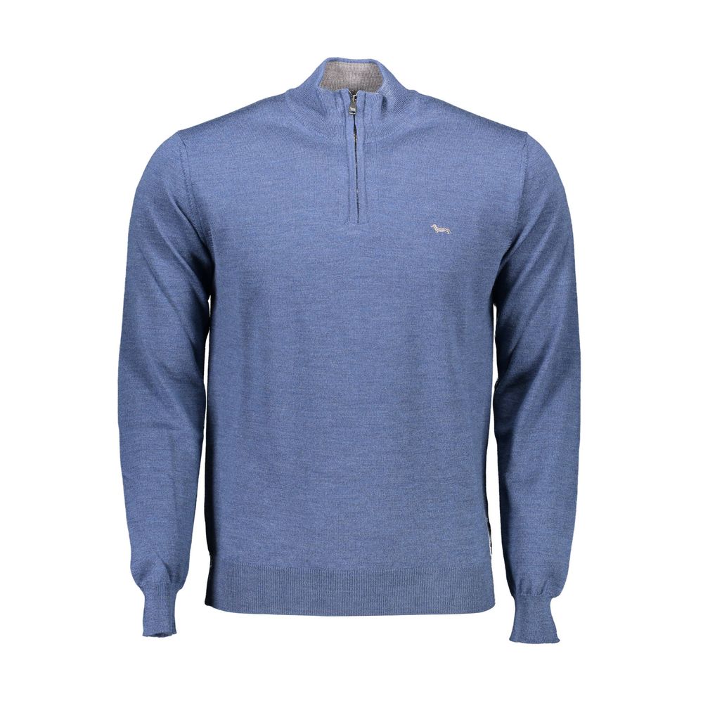 Harmont & Blaine Blu Wool Men Sweater | Regal Royce