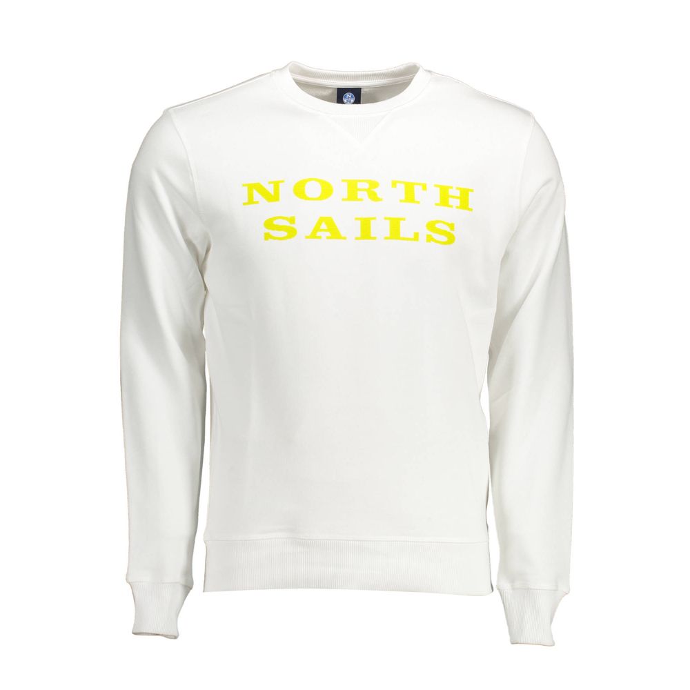 North Sails White Cotton Men's Sweatshirt | Regal Royce
