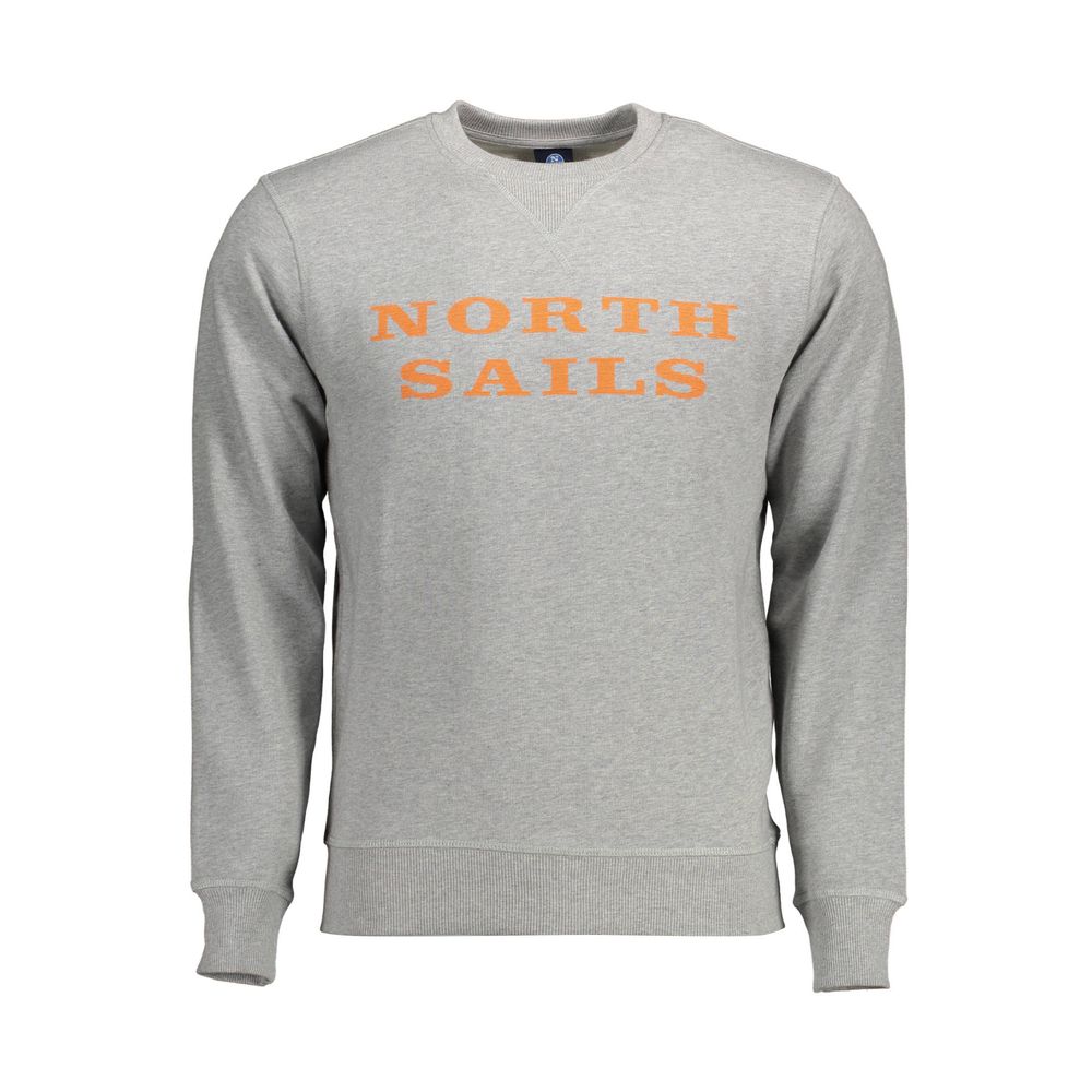 North Sails Grigio Cotton Men Sweatshirt | Regal Royce