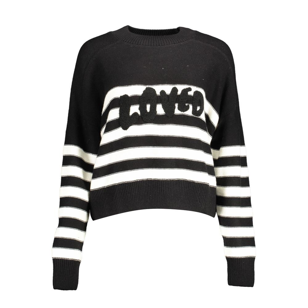 Desigual Black Cotton Women Sweater | Regal Royce