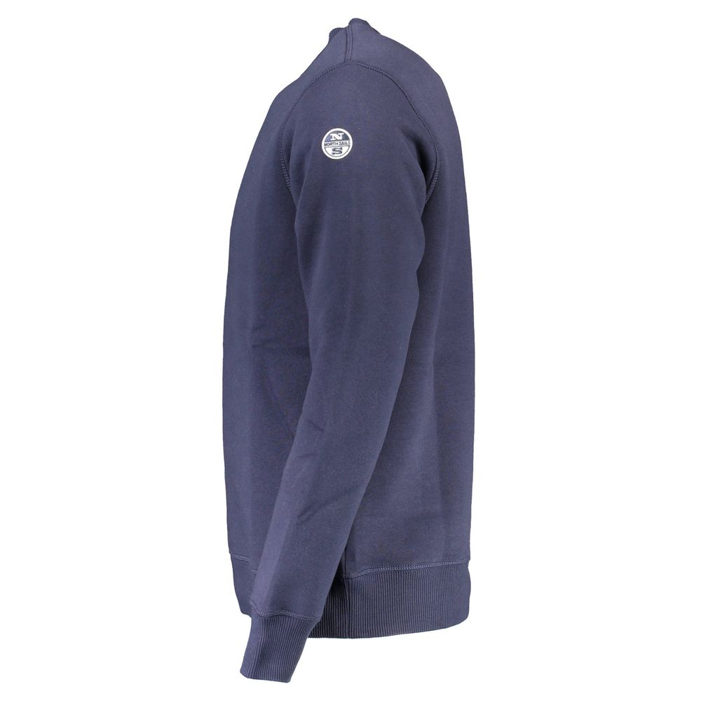 North Sails Blue Cotton Men Sweatshirt | Regal Royce