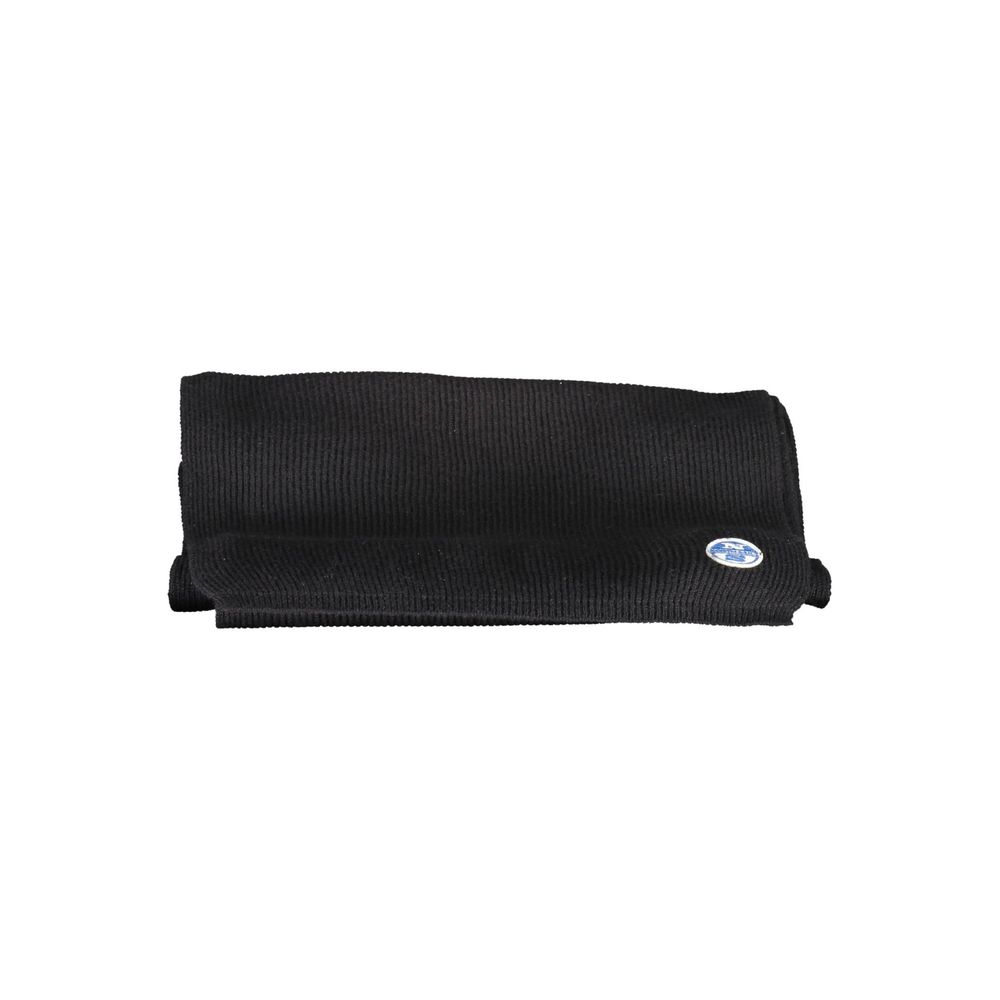 North Sails Black Cotton Men Scarf | Regal Royce