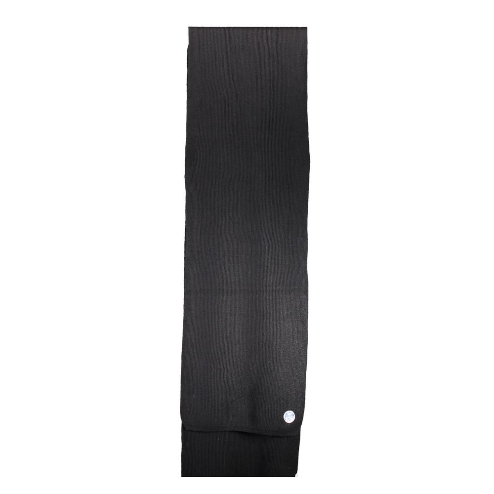 North Sails Black Cotton Men Scarf | Regal Royce