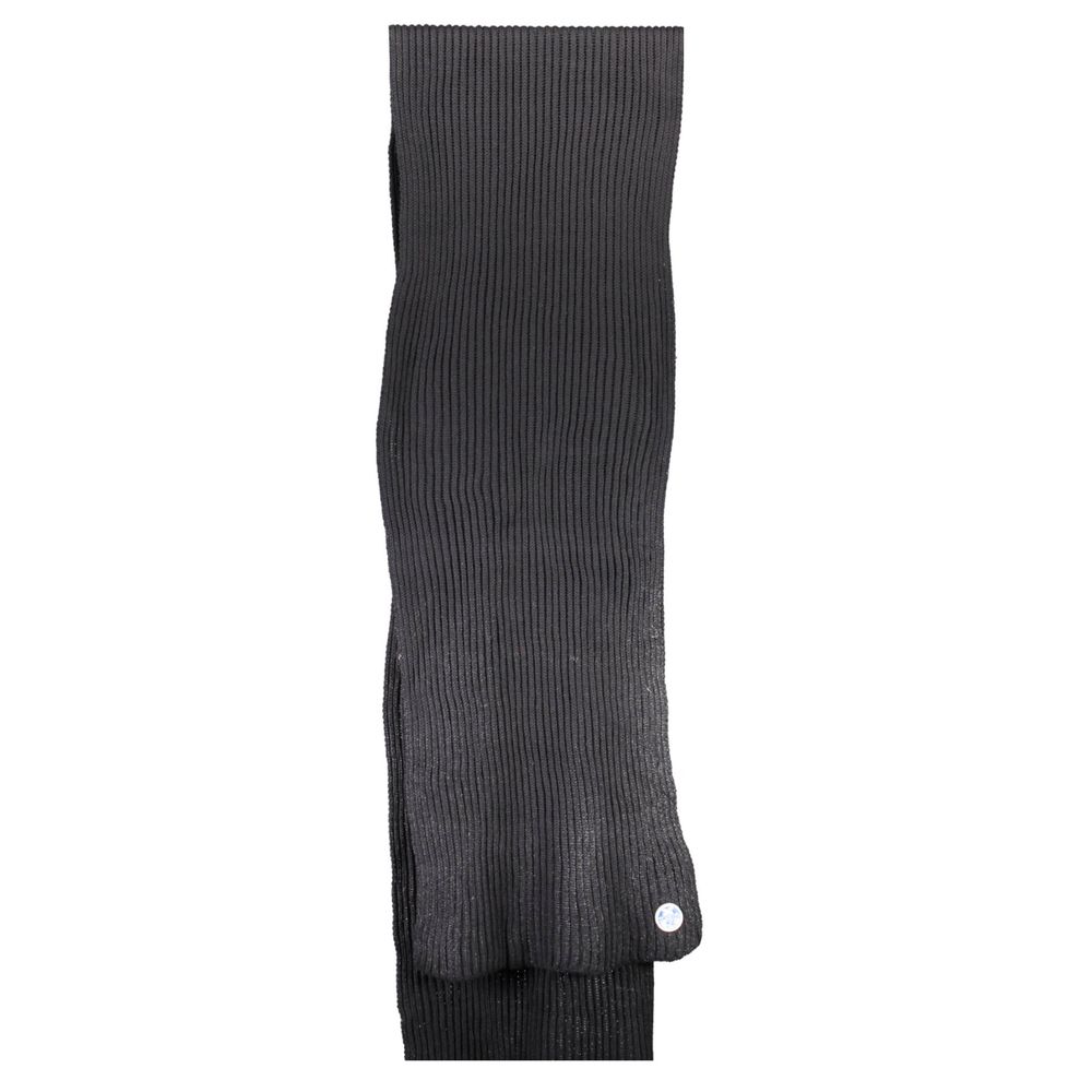 North Sails Black Cotton Men Scarf | Regal Royce
