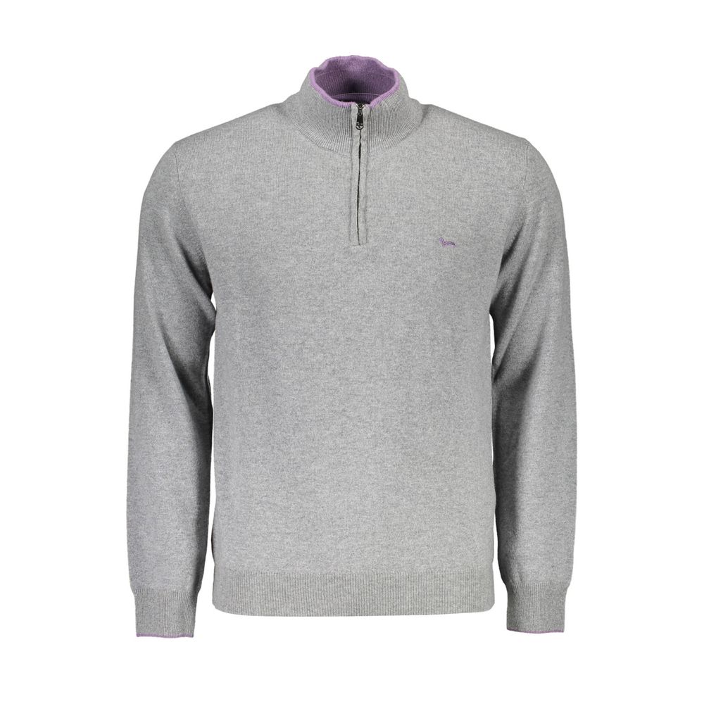 Harmont & Blaine Grigio Wool Men Sweater | Regal Royce