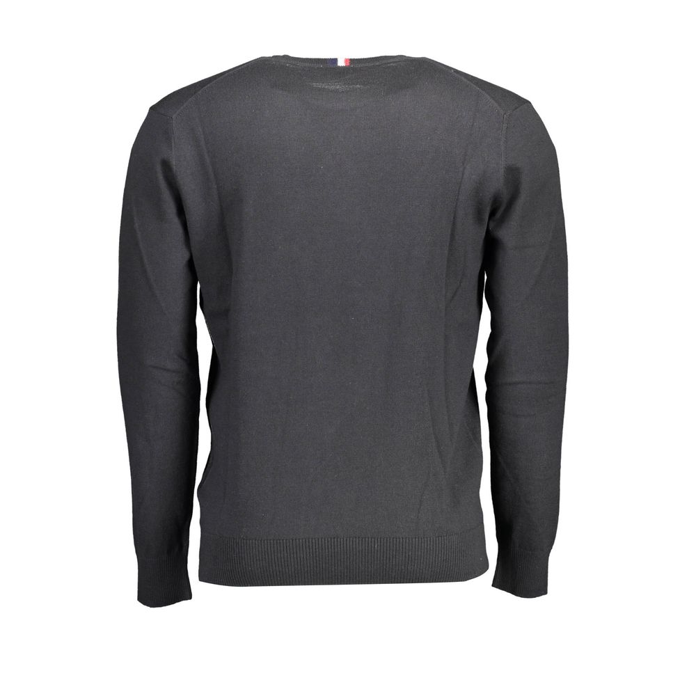 U.S. POLO ASSN. Black Cotton Men's Sweater | Regal Royce
