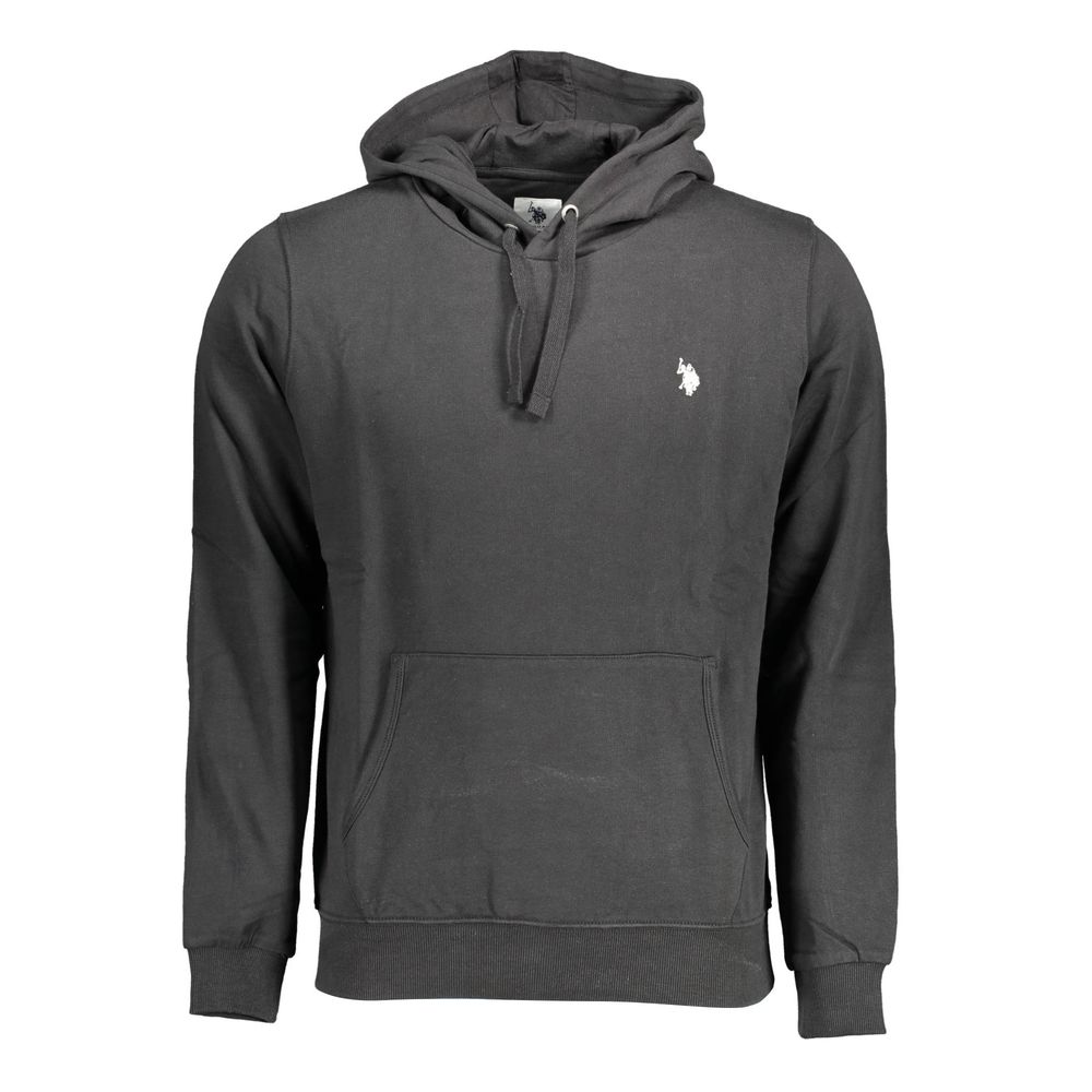 U.S. POLO ASSN. Black Cotton Men Sweater | Regal Royce