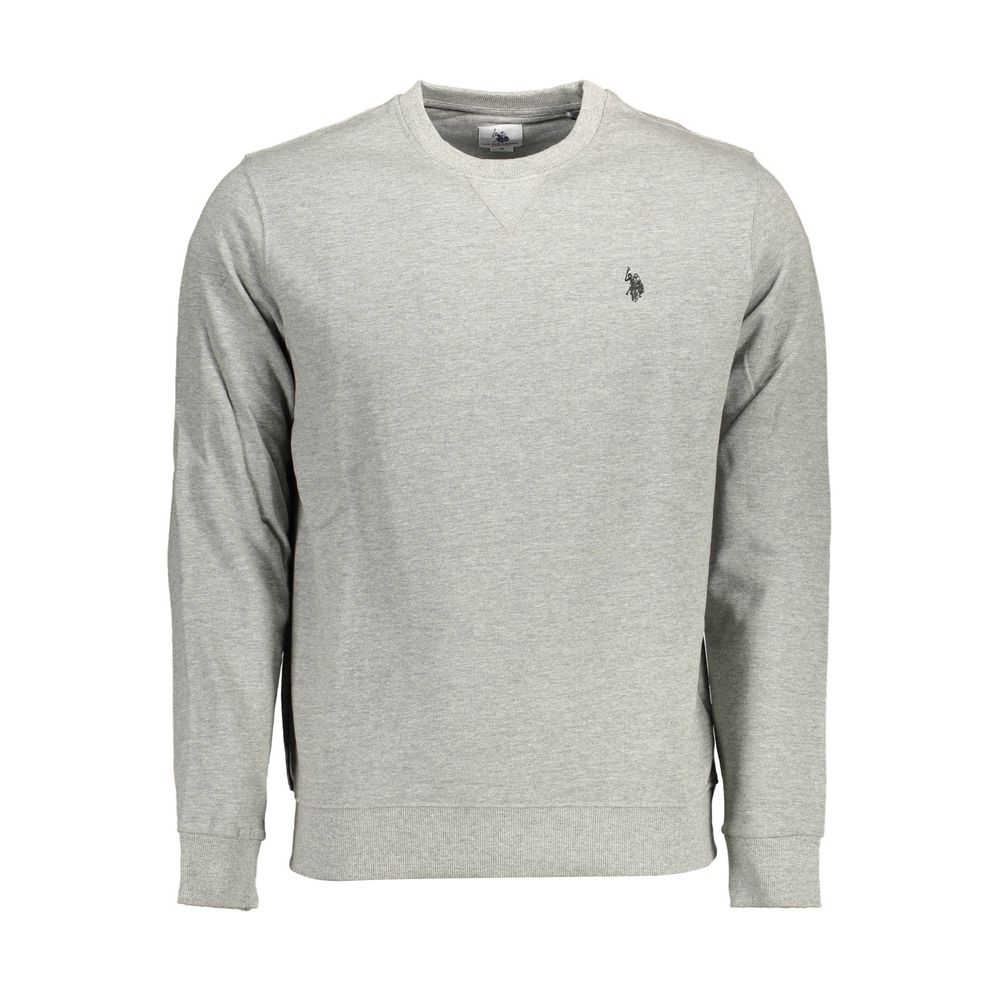 U.S. POLO ASSN. Gray Cotton Men Sweater | Regal Royce