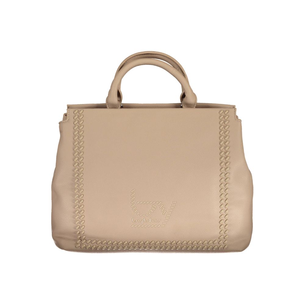 BYBLOS Beige Polyurethane Women Handbag | Regal Royce
