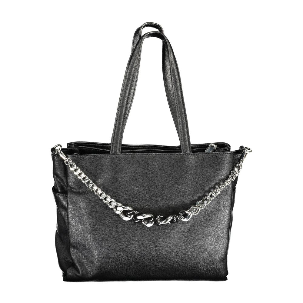 BYBLOS Black Polyurethane Women's Handbag | Regal Royce