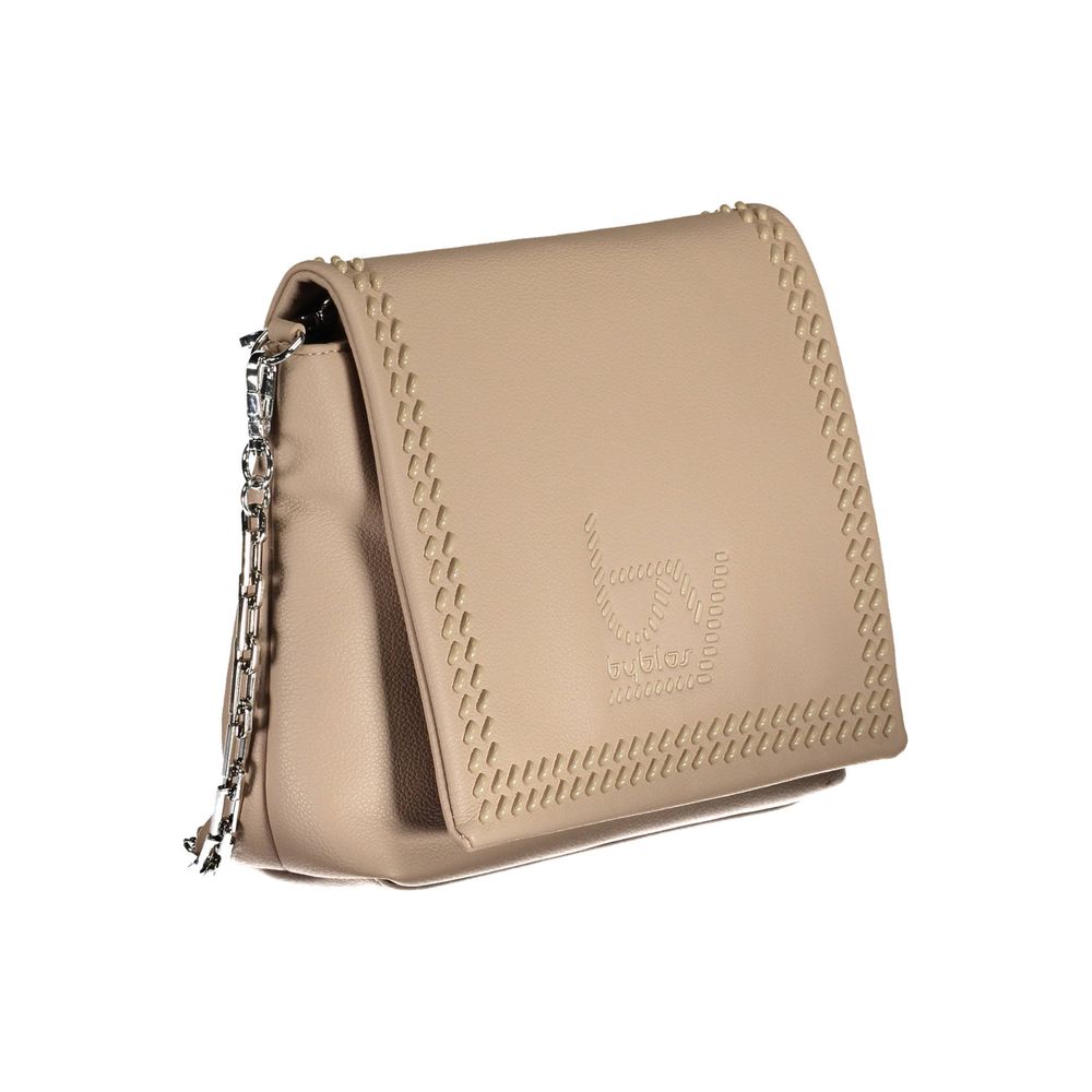 BYBLOS Beige Polyurethane Women's Shoulder Bag | Regal Royce