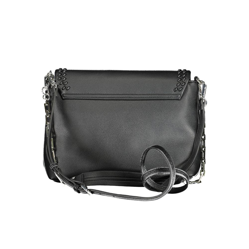 BYBLOS Black Polyurethane Women's Shoulder Bag | Regal Royce