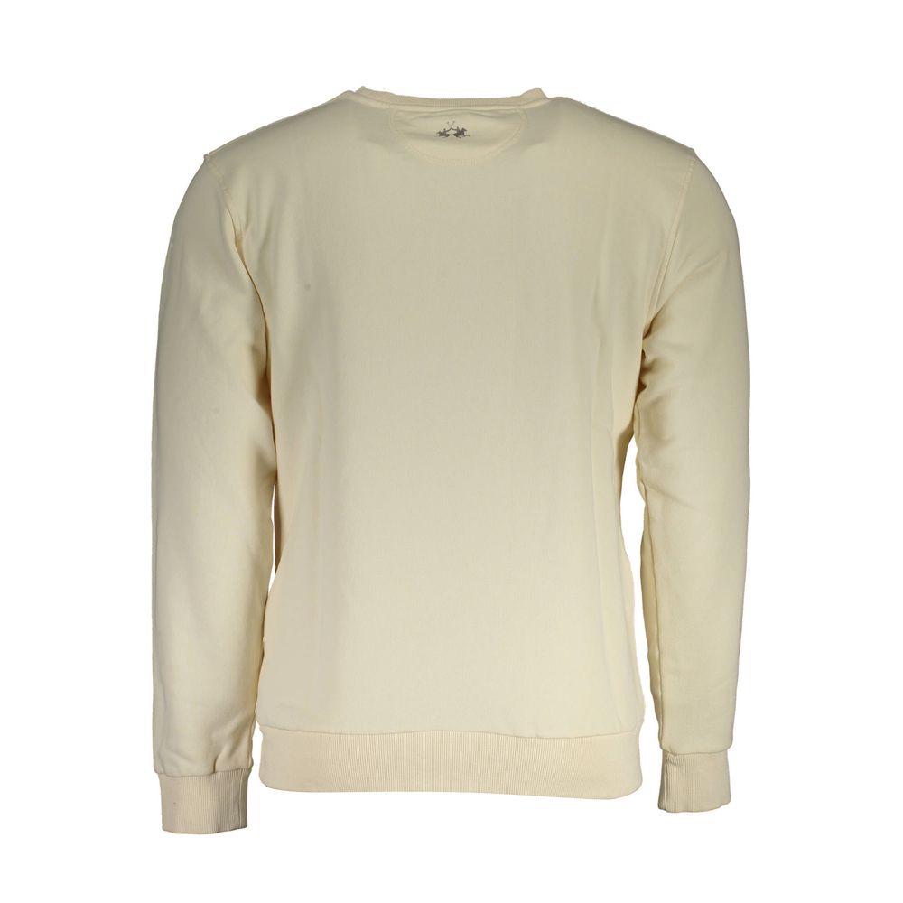 La Martina Bianco Cotton Mens Sweatshirt | Regal Royce