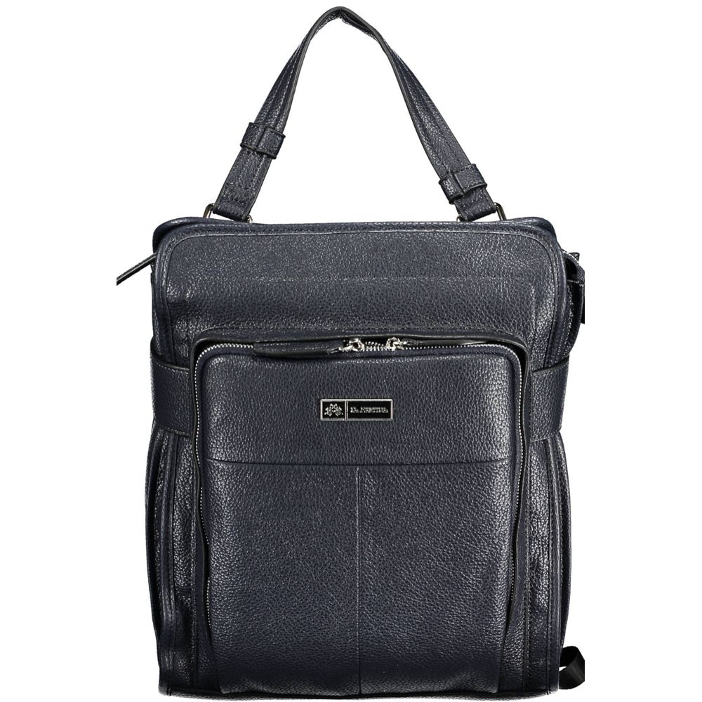 La Martina Blue Polyurethane Women Backpack | Regal Royce