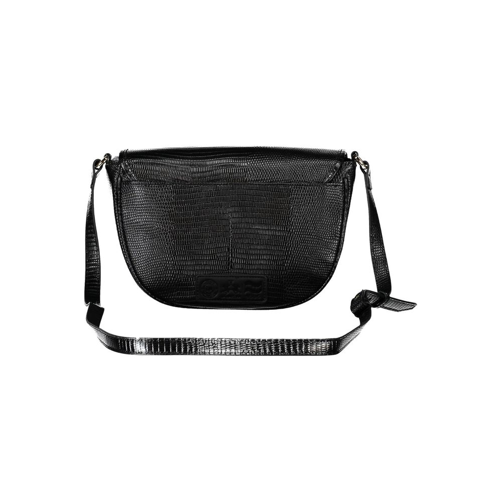 La Martina Black Polyurethane Women's Shoulder Bag | Regal Royce