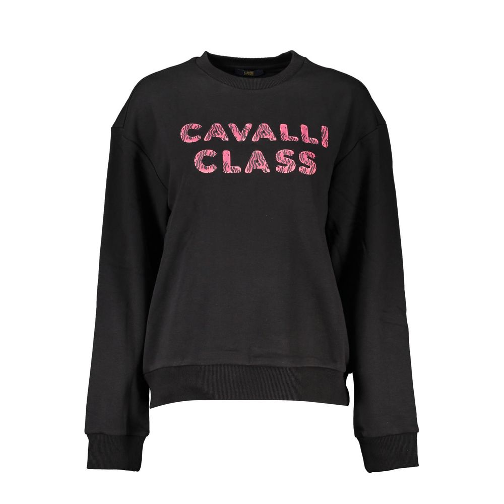 Cavalli Class Black Cotton Women Sweater | Regal Royce