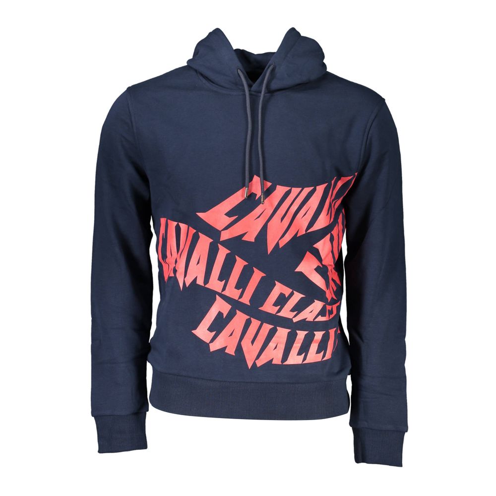 Cavalli Class Blue Cotton Men's Sweatshirt | Regal Royce