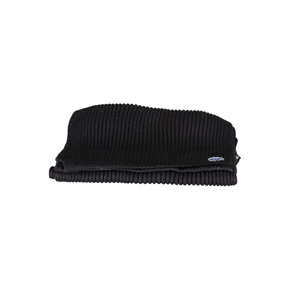 North Sails Black Cotton Men Scarf | Regal Royce