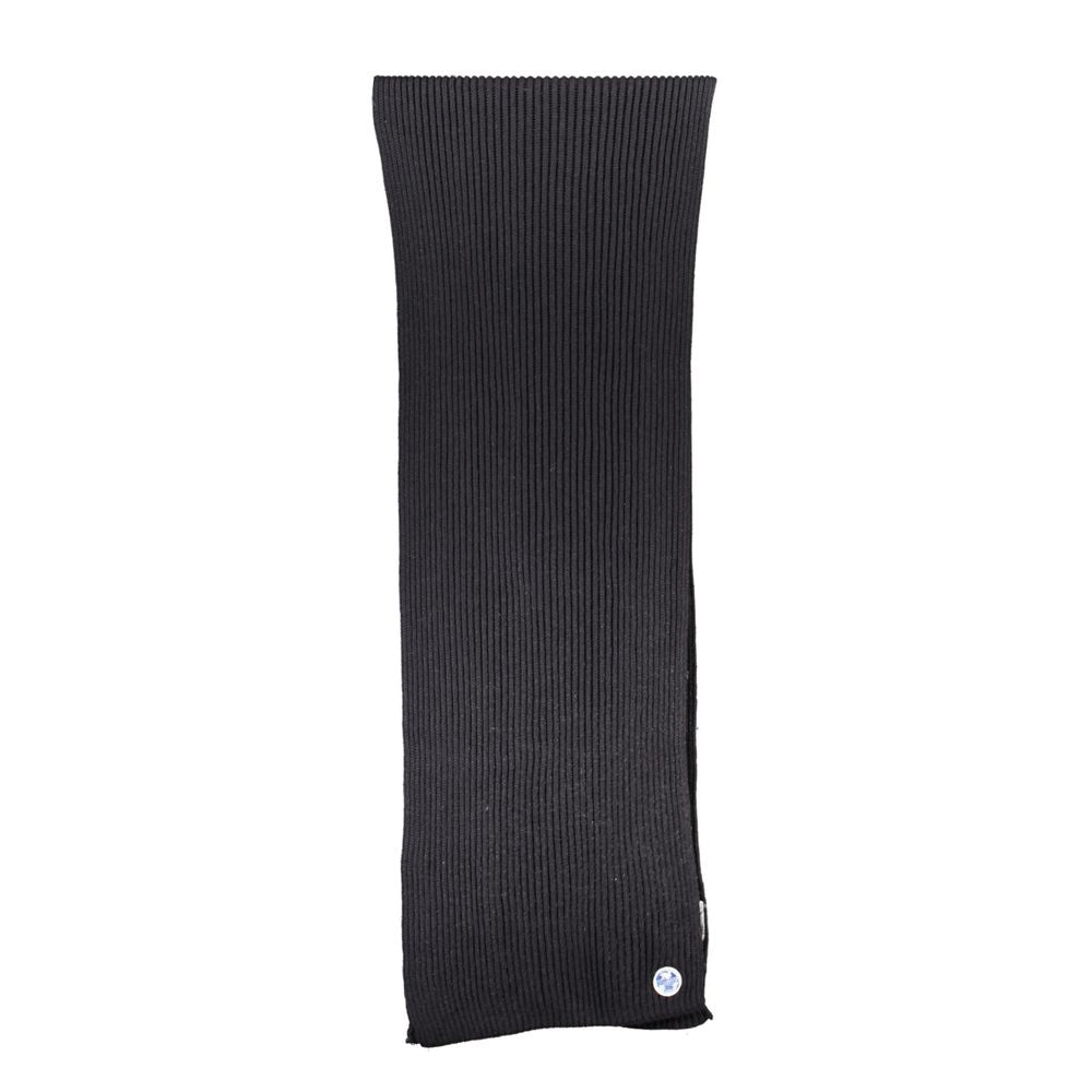 North Sails Black Cotton Men Scarf | Regal Royce