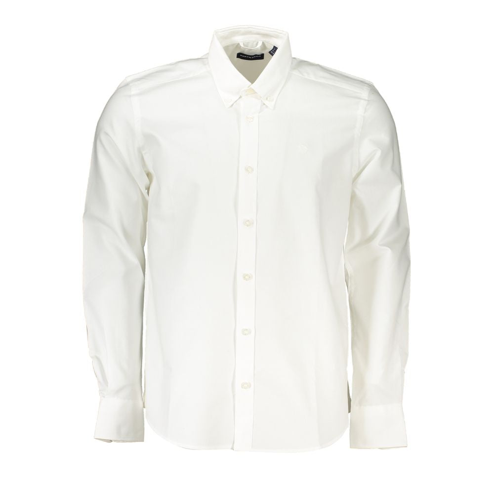 North Sails White Cotton Men Shirt | Regal Royce