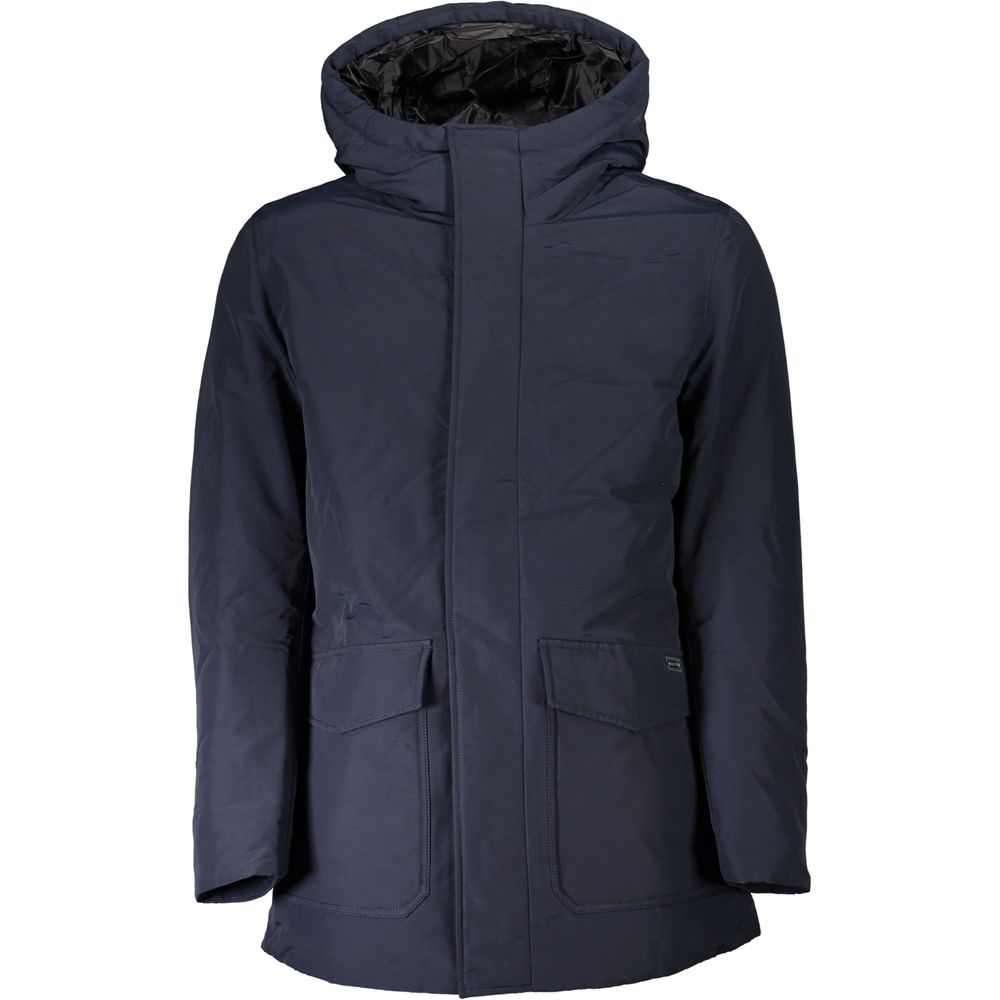 Woolrich Blue Cotton Men's Jacket | Regal Royce