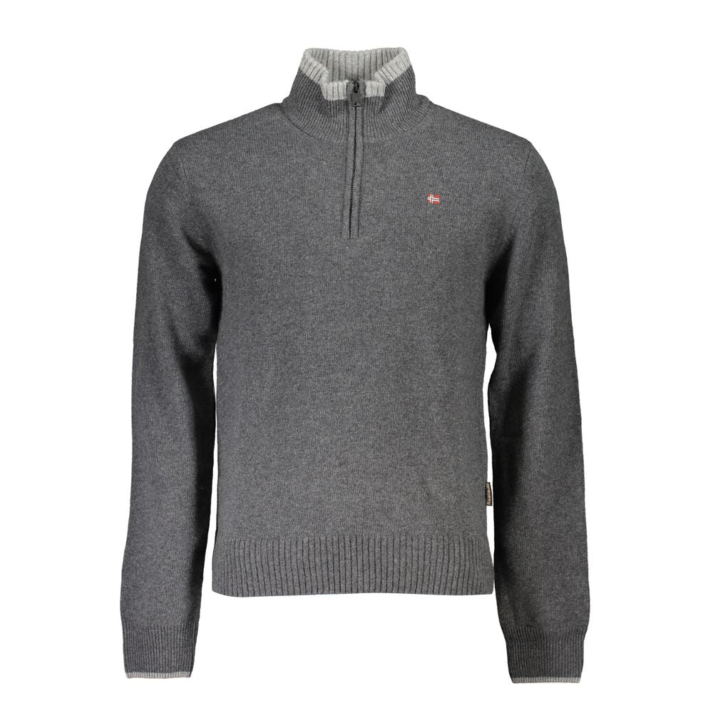 Napapijri Grigio Tessuto Men Sweater | Regal Royce