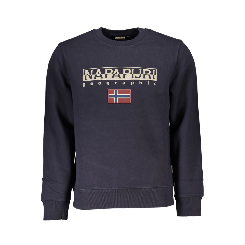 Napapijri Blue Cotton Sweatshirt