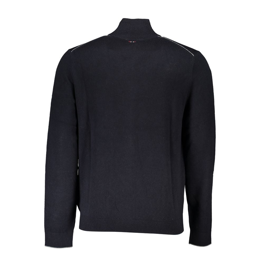 Napapijri Black Tessuto Men Cardigan | Regal Royce