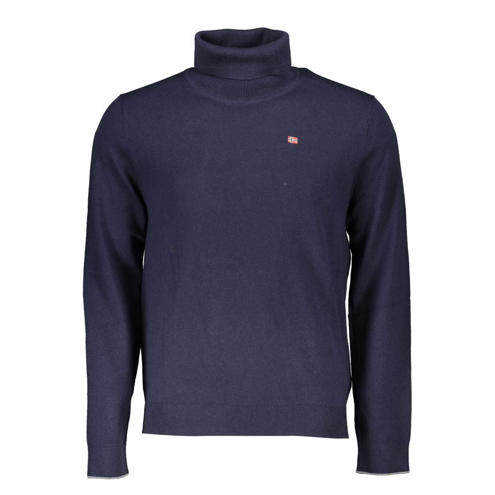 Napapijri Blue Tessuto Men Sweater | Regal Royce