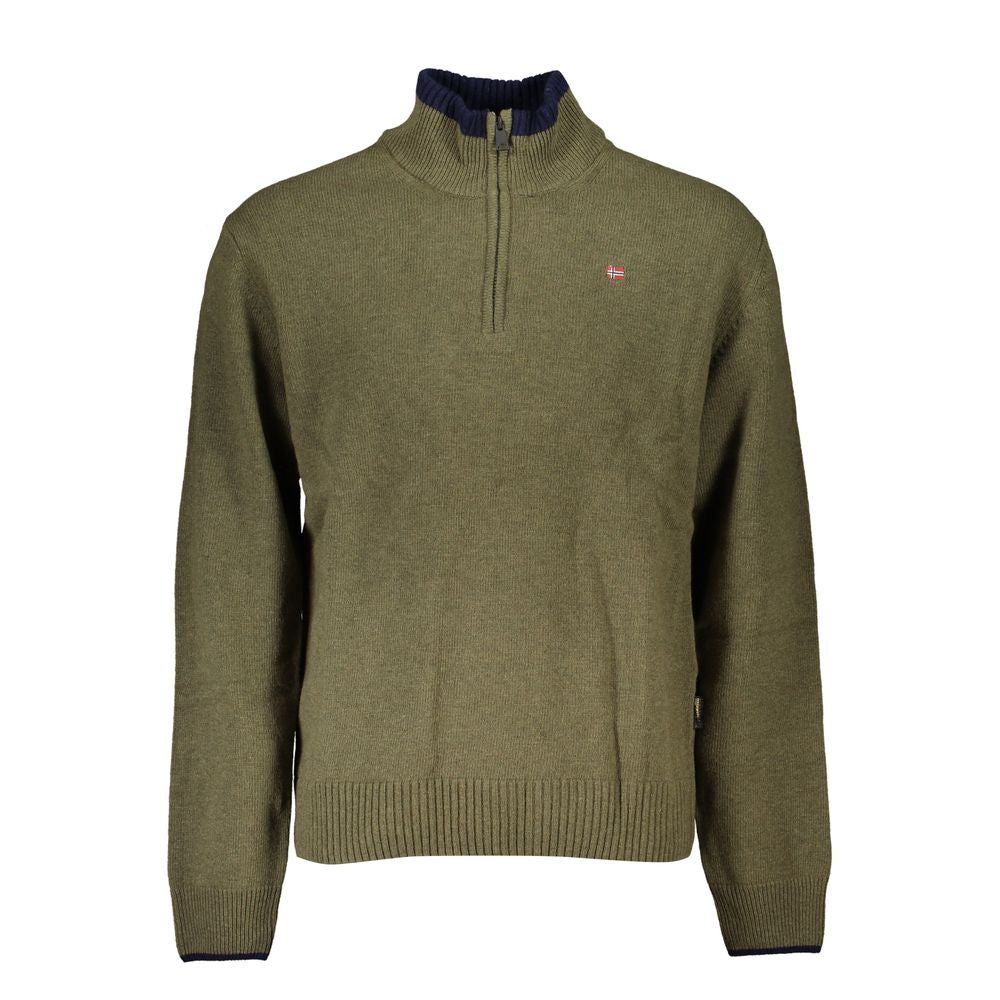 Napapijri Verde Tessuto Men Sweater | Regal Royce