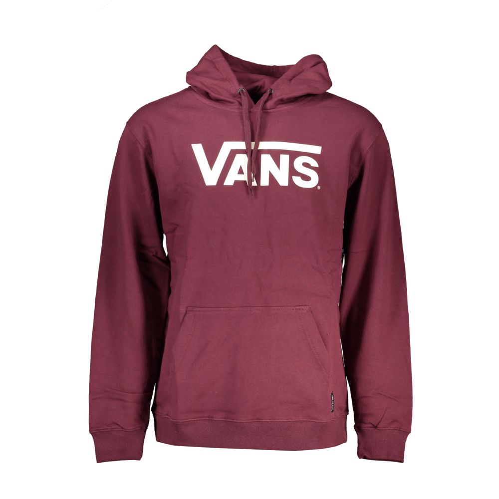Vans Red Cotton Men Sweater with Hood | Regal Royce