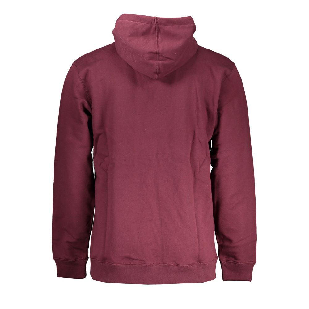 Vans Red Cotton Men Sweater with Hood | Regal Royce