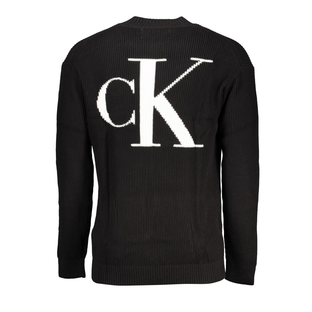 Calvin Klein Black Cotton Men Sweater | Regal Royce